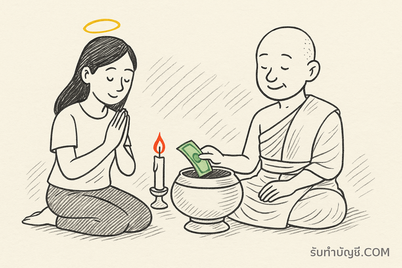 คำอธิษฐาน ทำบุญ ด้วย เงิน