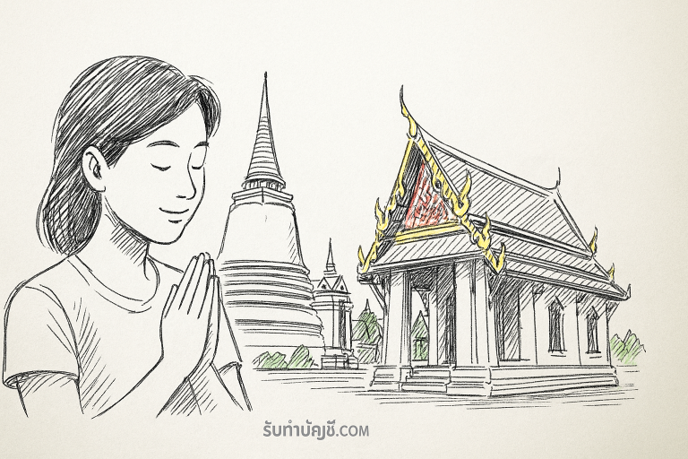 คำอธิษฐาน ทำบุญ 9 วัด