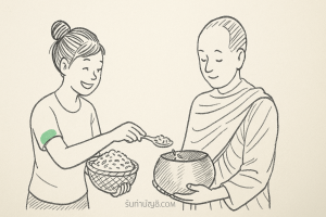 คำอธิษฐานใส่บาตรข้าวสาร กุศลกรรมงดงามโดยเฉพาะ 5 การเสริมโชค
