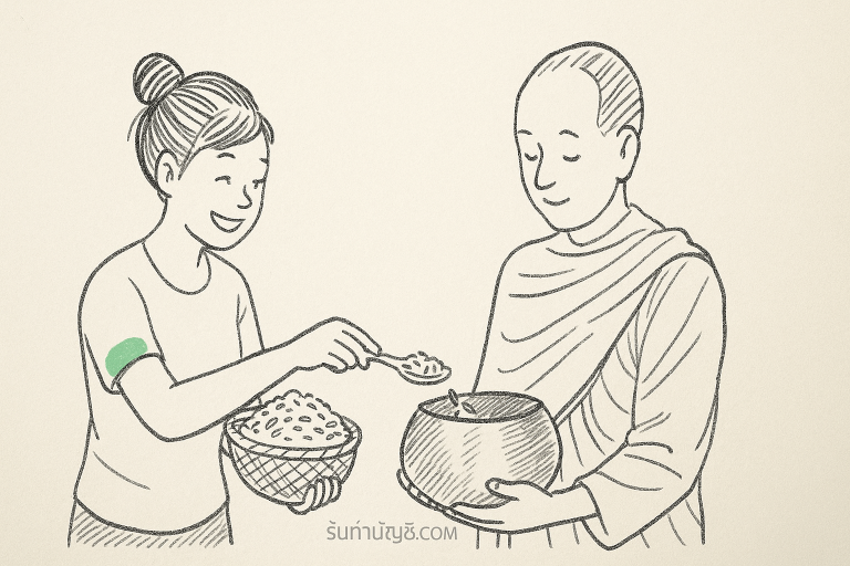 คำอธิษฐาน ใส่บาตร ข้าวสาร