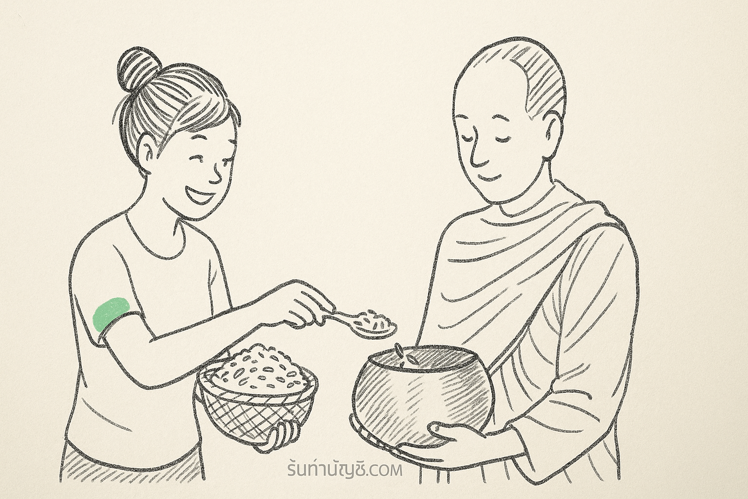 คำอธิษฐาน ใส่บาตร ข้าวสาร