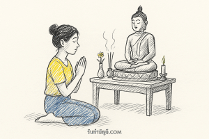 ขออาราธนาคุณพระศรีรัตนตรัยและสิ่งศักดิ์สิทธิ์ 9 พุทธศาสนิกชน
