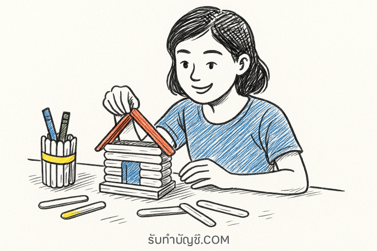 สิ่ง ประดิษฐ์ จาก ไม้ ไอ ติ ม