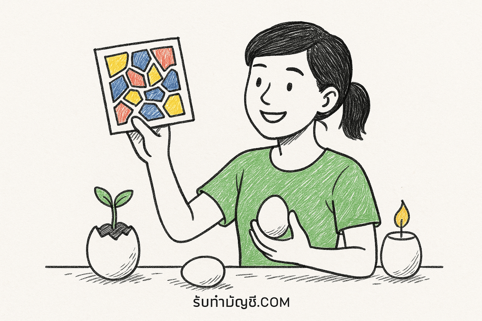 สิ่ง ประดิษฐ์ จากเปลือกไข่ ง่ายๆ
