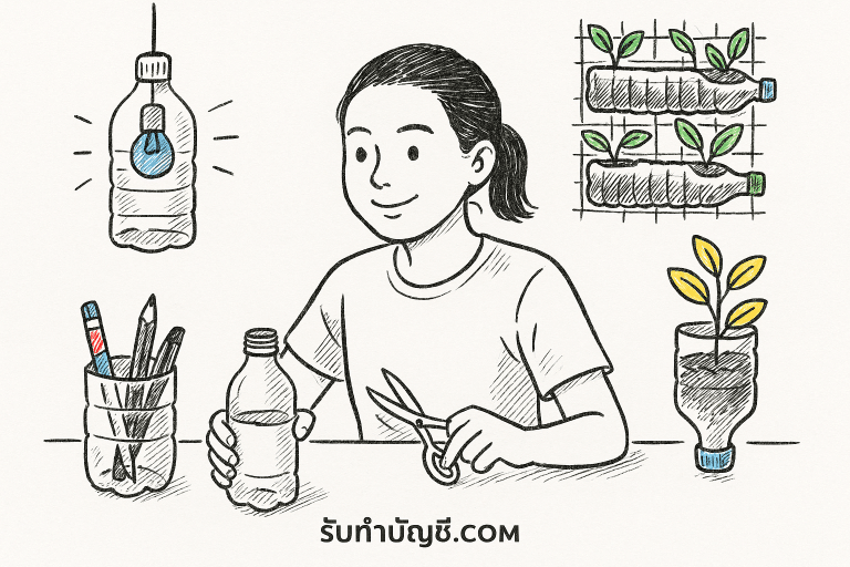 สิ่ง ประดิษฐ์ จาก ขวด น้ำ