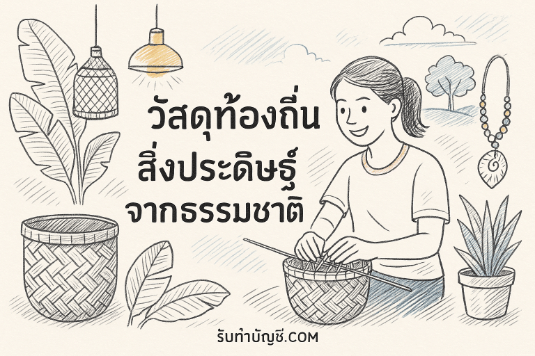 วัสดุ ท้องถิ่น สิ่ง ประดิษฐ์ จาก ธรรมชาติ