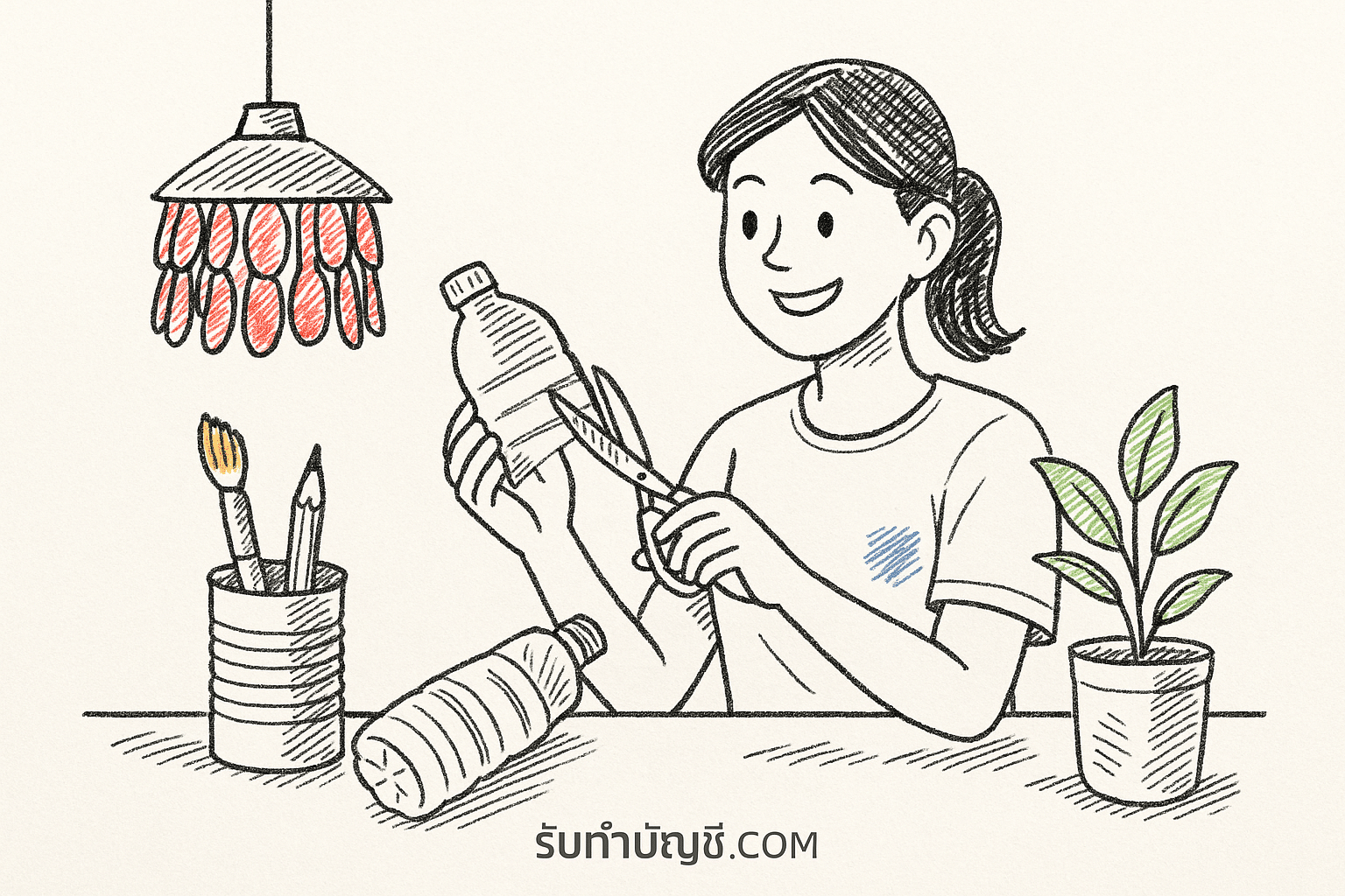 สิ่ง ประดิษฐ์ รีไซเคิล ง่ายๆ