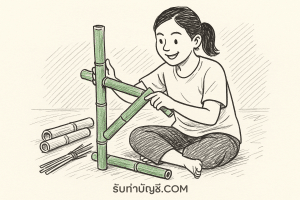 โครงงานสิ่งประดิษฐ์จากไม้ไผ่ธรรมชาติ 5 สามารถหลากหลายโครงงาน