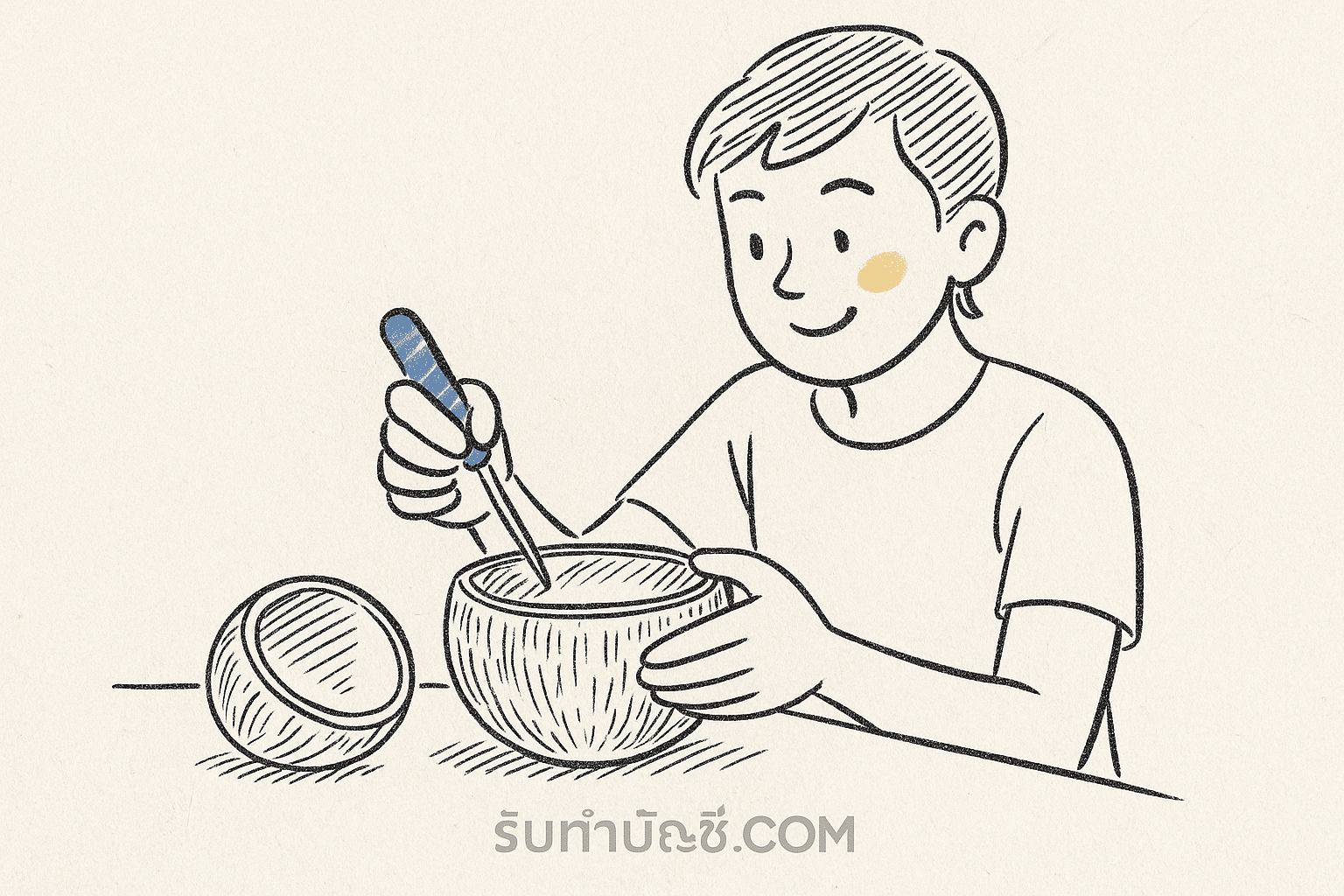 สิ่งประดิษฐ์จากกะลามะพร้าวแบบง่ายๆ