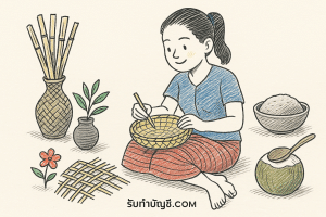 สิ่งประดิษฐ์จากธรรมชาติ ผลงานจากการมา 9 ผสมผสานกับภูมิปัญญา?