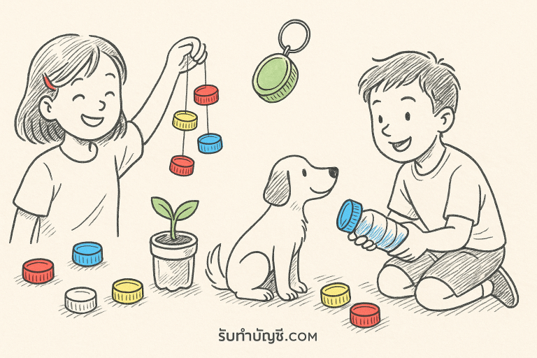 สิ่ง ประดิษฐ์ จาก ฝา ขวด น้ํา พลาสติก