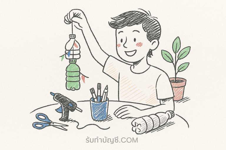 สิ่ง ประดิษฐ์ จาก วัสดุ เหลือใช้ แปลก