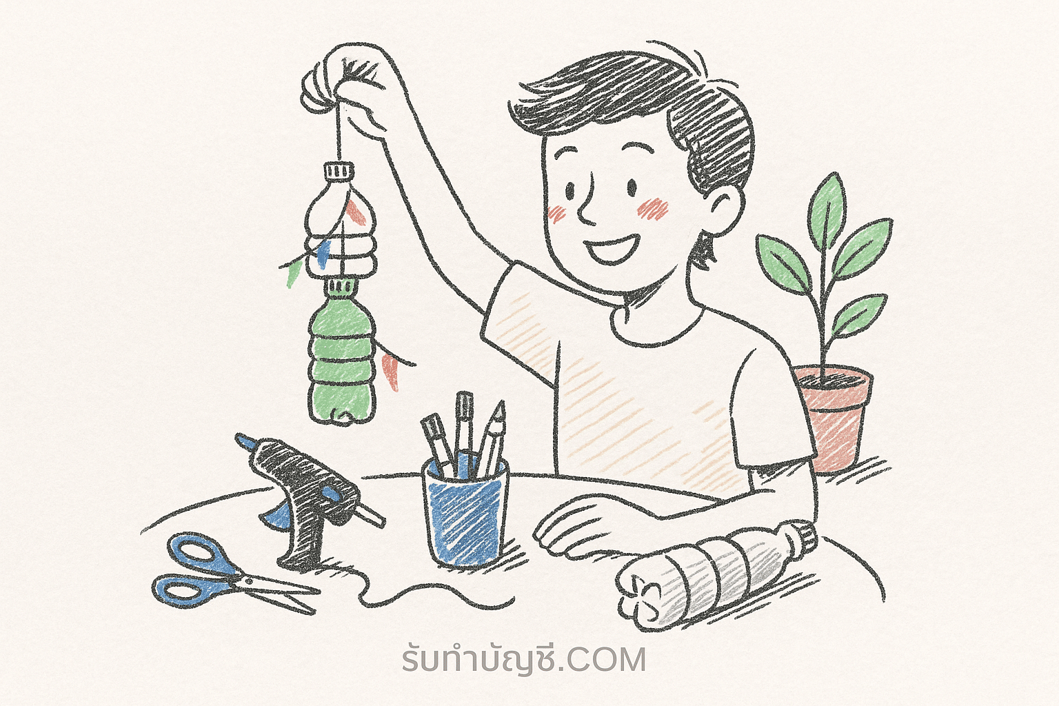 สิ่ง ประดิษฐ์ จาก วัสดุ เหลือใช้ แปลก