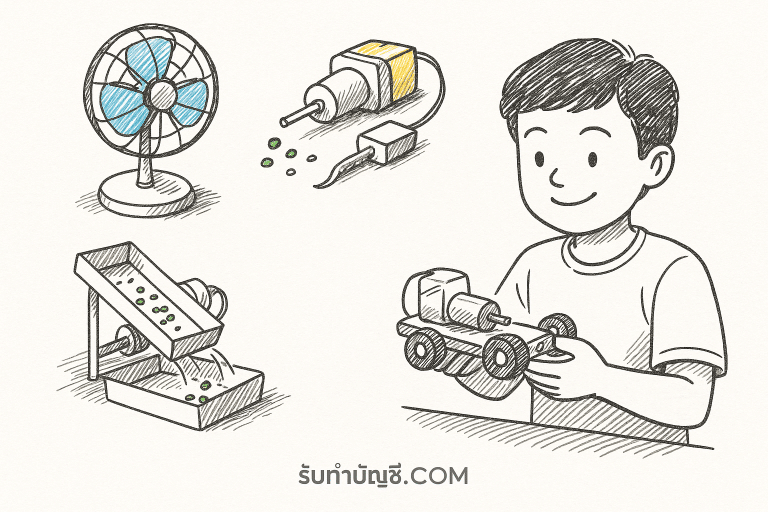 สิ่ง ประดิษฐ์ จาก มอเตอร์ ไฟฟ้า