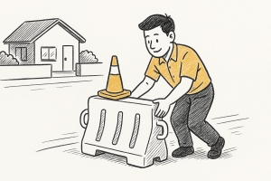 การวางสิ่งกีดขวางที่เหมาะสมหน้าบ้านเพื่อความปลอดภัย ฉบับเข้า