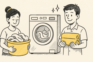 บริการซักผ้าคุณภาพสูงเพื่อความสะอาดและสดใส ฉบับเข้าใจง่าย อั