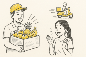 บริการ ส่ง ผล ไม้ (Fruit delivery service) บริการส่งผลไม้ควา