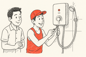 บริการ ติด ตั้ง เครื่อง ทำ น้ำ อุ่น (Water heater installati