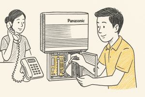 บริการและการดูแลตู้สาขาโทรศัพท์ Panasonic โดยศูนย์บริการ ฉบั