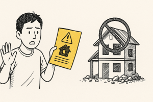 หนังสือแจ้งให้ รื้อ ถอน สิ่ง ปลูก สร้าง (Letter notifying th