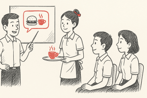 โครงการฝึกอบรมพนักงานบริการเพื่อพัฒนาความสามารถในการทำงาน ฉบ