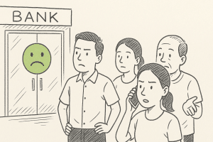 ธนาคารที่ไม่สามารถให้บริการแก่ลูกค้าได้มีความหมายอย่างไร ฉบั